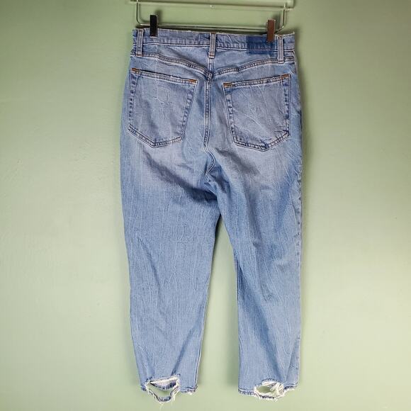 Abercrombie & Fitch Womens Light Ankle Straight Ultra High Rise Jeans Size 30 - Picture 2 of 9